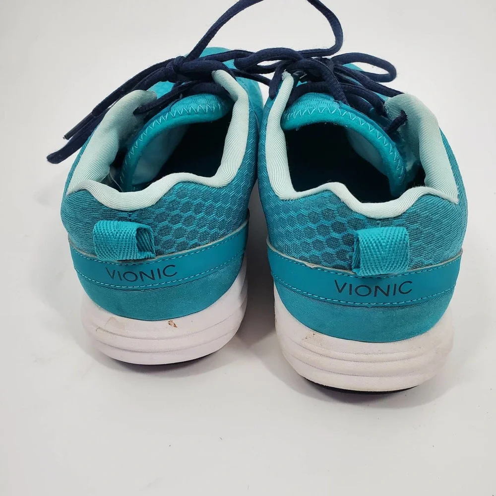 Vionic Teal Athletic Sneakers with Navy Accents